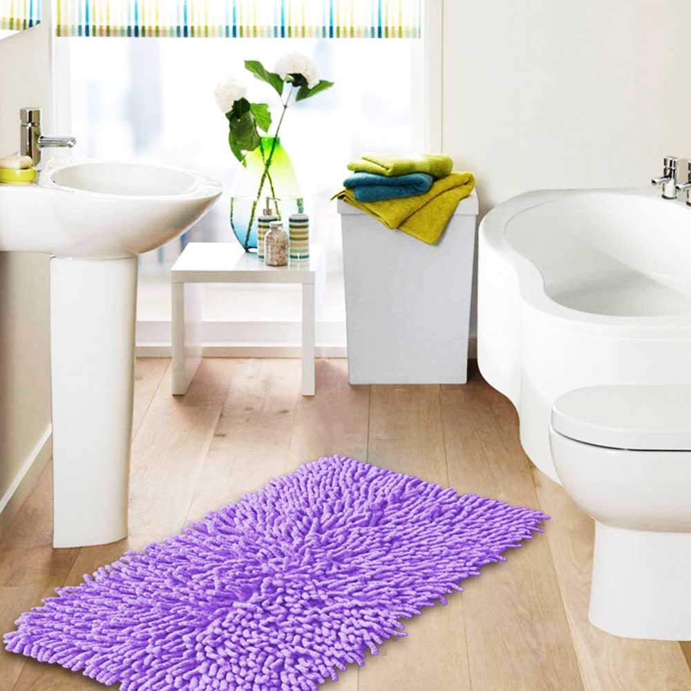 Lenox Shaggy Cotton Chenille Bath Rug